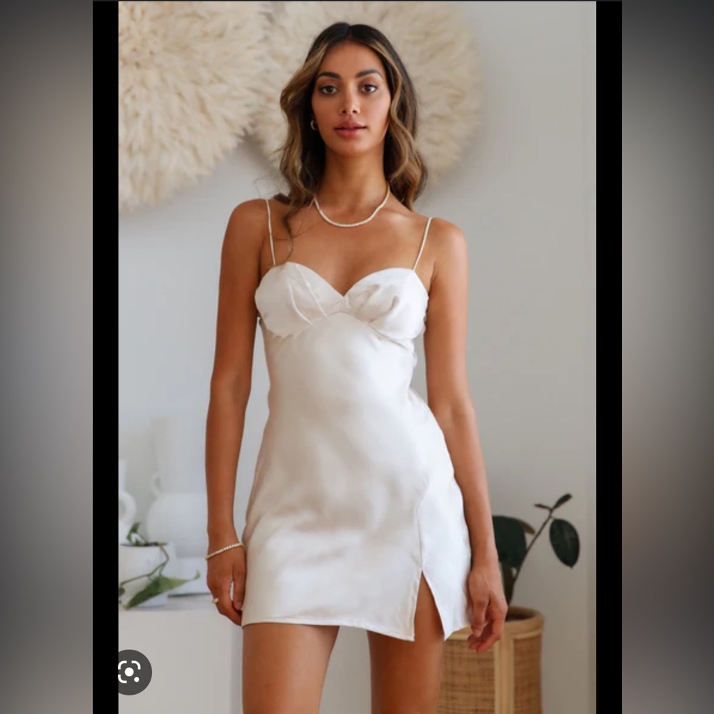 Hello molly champagne mini dress